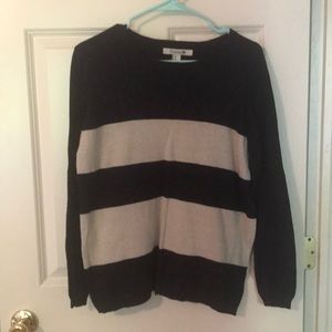Striped knit sweater